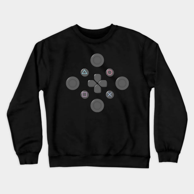 Button Masher Crewneck Sweatshirt by AlexMathewsDesigns